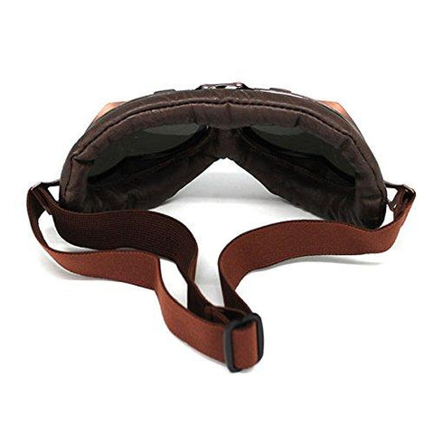 Motorcycle Goggles Scooter Mopeds Half Helmet Vintage Vespa Pilot Aviator Style: GK_T008