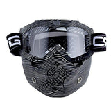 Motorcycle Goggles Mask, Detachable for Motocross Helmet Goggles use, Tactical Airsoft Goggles Mask: GK_T815-25