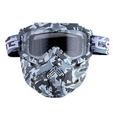 Motorcycle Goggles Mask, Detachable for Motocross Helmet Goggles use, Tactical Airsoft Goggles Mask: GK_T815-25