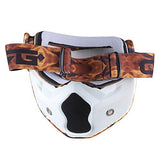 Motorcycle Goggles Mask, Detachable for Motocross Helmet Goggles use, Tactical Airsoft Goggles Mask: GK_T815-25