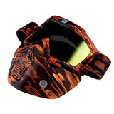 Motorcycle Goggles Mask, Detachable for Motocross Helmet Goggles use, Tactical Airsoft Goggles Mask: GK_T815-25