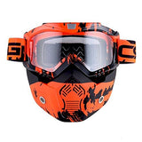 Motorcycle Goggles Mask, Detachable for Motocross Helmet Goggles use, Tactical Airsoft Goggles Mask: GK_T815-25