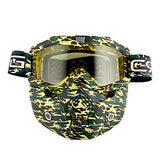 Motorcycle Goggles Mask, Detachable for Motocross Helmet Goggles use, Tactical Airsoft Goggles Mask: GK_T815-25