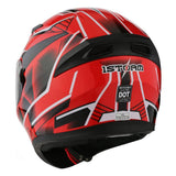 1Storm Motorcycle Street Bike Dual Visor/Sun Visor Full Face Helmet Mechanic: HJK316clear