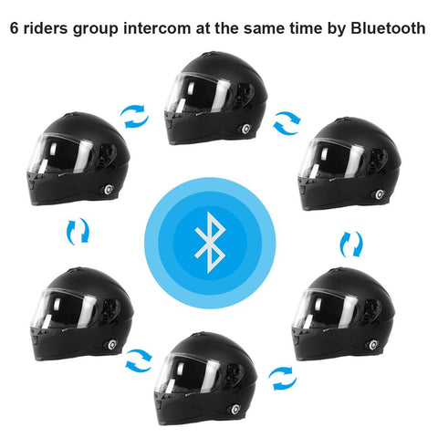 Martian Motorcycle Bluetooth Helmet Full Face Dual Visor with Bluetooth Headset 6 Riders intercom & 1000 Meter Communication: HM_BFULLFACE + Premium Leather Gloves