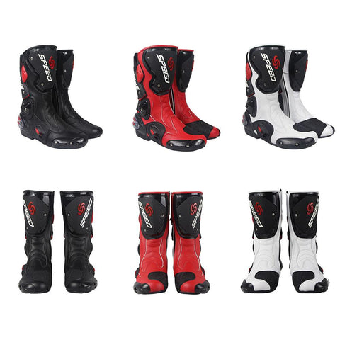 1Storm New Men's Motorcycle Long High Racing Boots B1001