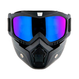 Motorcycle Goggles Mask, Detachable for Motocross Helmet Goggles use, Tactical Airsoft Goggles Mask: GK_T815-25