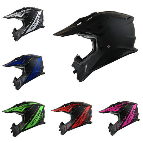 1Storm Adult Motocross Helmet BMX MX ATV Dirt Bike Downhill Mountain Bike Helmet Racing Style H637