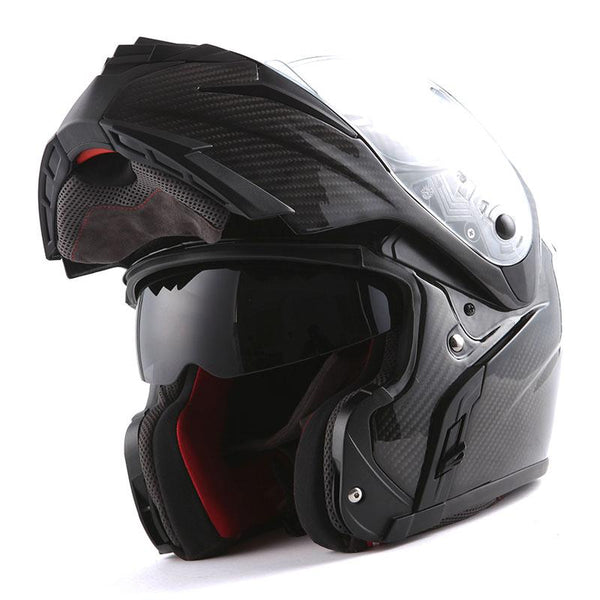 MARS Genuine Carbon Fiber Motorcycle Modular Flip up Full Face Helmet – Power Gear Motorsports