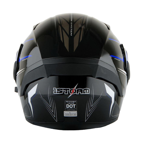 1storm motorcycle modular full face helmet 1Storm Motorcycle Modular Full Face Flip up Dual Visor Helmet + Spoile – Power Gear Motorsports