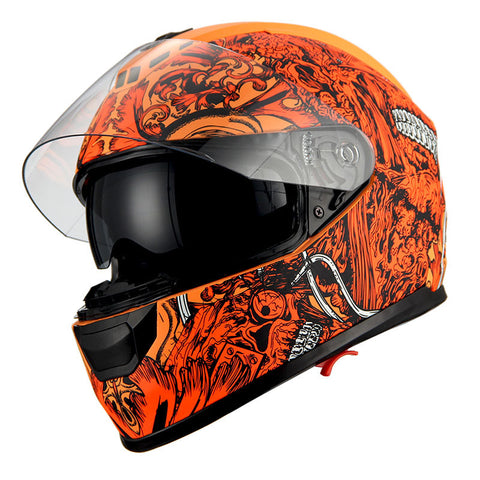 1Storm Motorcycle Full Face Helmet Dual Lens/Sun Visor: AH15