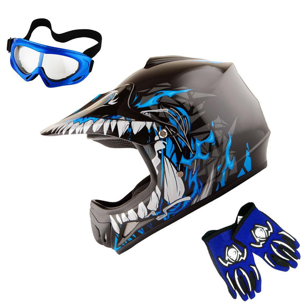 dirt bike helmet and goggles WOW Youth Kids Motocross BMX MX ATV Dirt Bike Helmet HJOY Dragon + Gog –  Power Gear Motorsports
