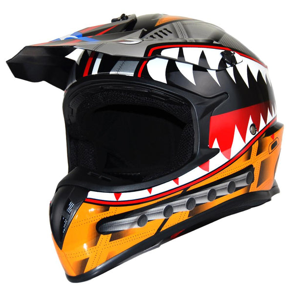 1Storm Adult Motocross Helmet BMX MX ATV Dirt Bike Downhill Mountain B – Power Gear Motorsports
