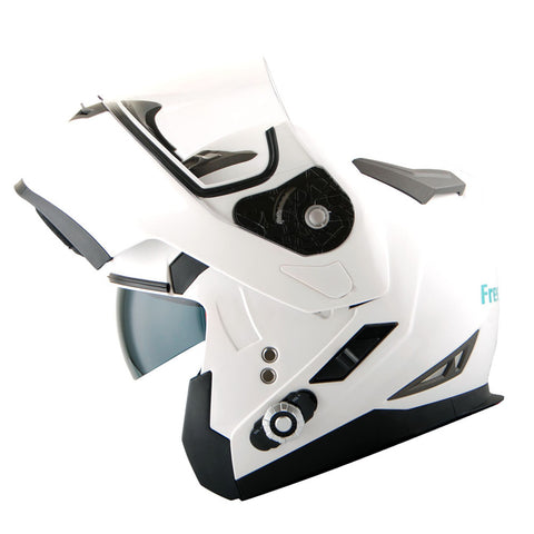 bluetooth flip up motorcycle helmet Martian Motorcycle Bluetooth Helmet Modular Full Face Flip up Dual Vis – Power Gear Motorsports