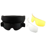 Motorcycle Goggles Scooter Mopeds Half Helmet Vintage Vespa Pilot Aviator Style + One Extra Black Lens and One Extra Yellow Lens, GK_X008