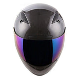 Genuine Carbon Fiber Motorcycle Street Bike Full Face Helmet Black, 3.2lb only: HG335C-Fiber