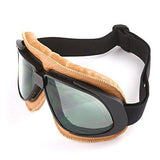Motorcycle Goggles Scooter Mopeds Half Helmet Vintage Vespa Pilot Aviator Style: GK_T10