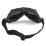 Motorcycle Goggles Scooter Mopeds Half Helmet Vintage Vespa Pilot Aviator Style: GK_T10