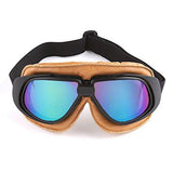 Motorcycle Goggles Scooter Mopeds Half Helmet Vintage Vespa Pilot Aviator Style: GK_T10