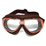 Motorcycle Goggles Scooter Mopeds Half Helmet Vintage Vespa Pilot Aviator Style: GK_T10