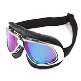 Motorcycle Goggles Scooter Mopeds Half Helmet Vintage Vespa Pilot Aviator Style: GK_T10