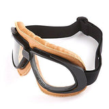 Motorcycle Goggles Scooter Mopeds Half Helmet Vintage Vespa Pilot Aviator Style: GK_T10