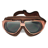 Motorcycle Goggles Scooter Mopeds Half Helmet Vintage Vespa Pilot Aviator Style: GK_T10