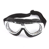 Motorcycle Goggles Scooter Mopeds Half Helmet Vintage Vespa Pilot Aviator Style: GK_T10