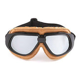 Motorcycle Goggles Scooter Mopeds Half Helmet Vintage Vespa Pilot Aviator Style: GK_T10