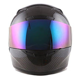 Genuine Carbon Fiber Motorcycle Street Bike Full Face Helmet Black, 3.2lb only: HG335C-Fiber