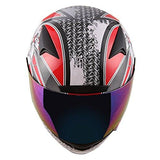 1STORM MOTORCYCLE BIKE FULL FACE HELMET BOOSTER: HG335ABS