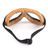 Motorcycle Goggles Scooter Mopeds Half Helmet Vintage Vespa Pilot Aviator Style: GK_T10