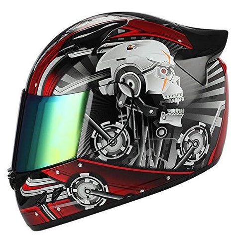 1STORM MOTORCYCLE BIKE FULL FACE HELMET MECHANIC: HJDJ11ABS