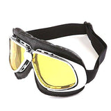 Motorcycle Goggles Scooter Mopeds Half Helmet Vintage Vespa Pilot Aviator Style: GK_T10