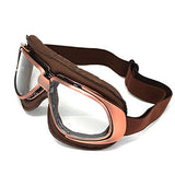 Motorcycle Goggles Scooter Mopeds Half Helmet Vintage Vespa Pilot Aviator Style: GK_T10