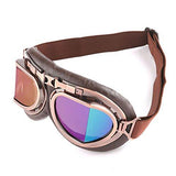 Motorcycle Goggles Scooter Mopeds Half Helmet Vintage Vespa Pilot Aviator Style: GK_T008