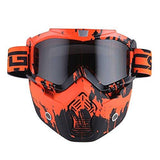 Motorcycle Goggles Mask, Detachable for Motocross Helmet Goggles use, Tactical Airsoft Goggles Mask: GK_T815-25
