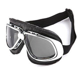 Motorcycle Goggles Scooter Mopeds Half Helmet Vintage Vespa Pilot Aviator Style: GK_T10