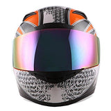 1STORM MOTORCYCLE BIKE FULL FACE HELMET BOOSTER: HG335ABS