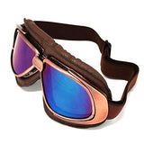 Motorcycle Goggles Scooter Mopeds Half Helmet Vintage Vespa Pilot Aviator Style: GK_T10