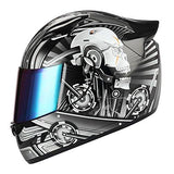 1STORM MOTORCYCLE BIKE FULL FACE HELMET MECHANIC: HJDJ11ABS