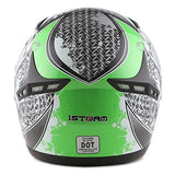 1STORM MOTORCYCLE BIKE FULL FACE HELMET BOOSTER: HG335ABS