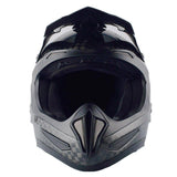 Genuine Real Carbon Fiber 1Storm Motocross Helmet Off Road ATV Dirt Bike MX BMX Black: HGXP15
