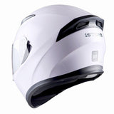 1Storm Motorcycle Street Bike Dual Visor/Sun Visor Full Face Helmet Mechanic: HJK316clear