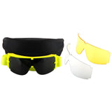 Motorcycle Goggles Scooter Mopeds Half Helmet Vintage Vespa Pilot Aviator Style + One Extra Black Lens and One Extra Yellow Lens, GK_X008