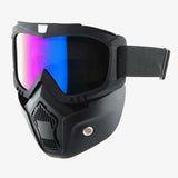 1Storm Novelty Motorcycle Half Face Helmet German Style DOT Approved: HKY602 + Black Tinted Goggle Bundle