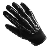 WOW Youth Kids Motocross BMX MX ATV Dirt Bike Helmet HJOY Spider Web + Goggles + Skeleton Glove Bundle