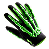 1Storm Adult Motocross Helmet Off Road MX BMX ATV Dirt Bike HGXP14B Mechanic + Goggles + Skeleton Glove Bundle