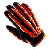 1Storm Adult Motocross Helmet BMX MX ATV Dirt Bike Downhill Mountain Bike Helmet Flying Style H819-5 + Goggles + Skeleton Glove Bundle