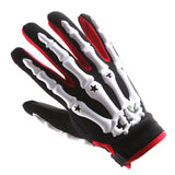 1Storm Adult Motocross Helmet Off Road MX BMX ATV Dirt Bike HGXP14B Mechanic + Goggles + Skeleton Glove Bundle